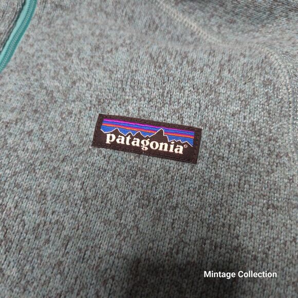 Patagonia Better Sweater Women's Teal Fleece 1/4 Quarter Zip Pullover Jacket S - Picture 3 of 10